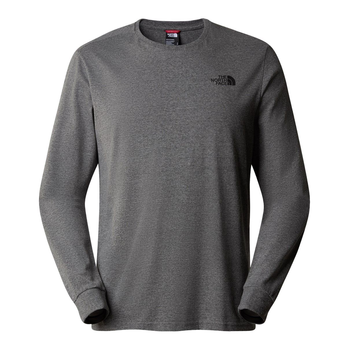 The North Face M Ls Simple Dome Tee Tnf Medium Grey Heather