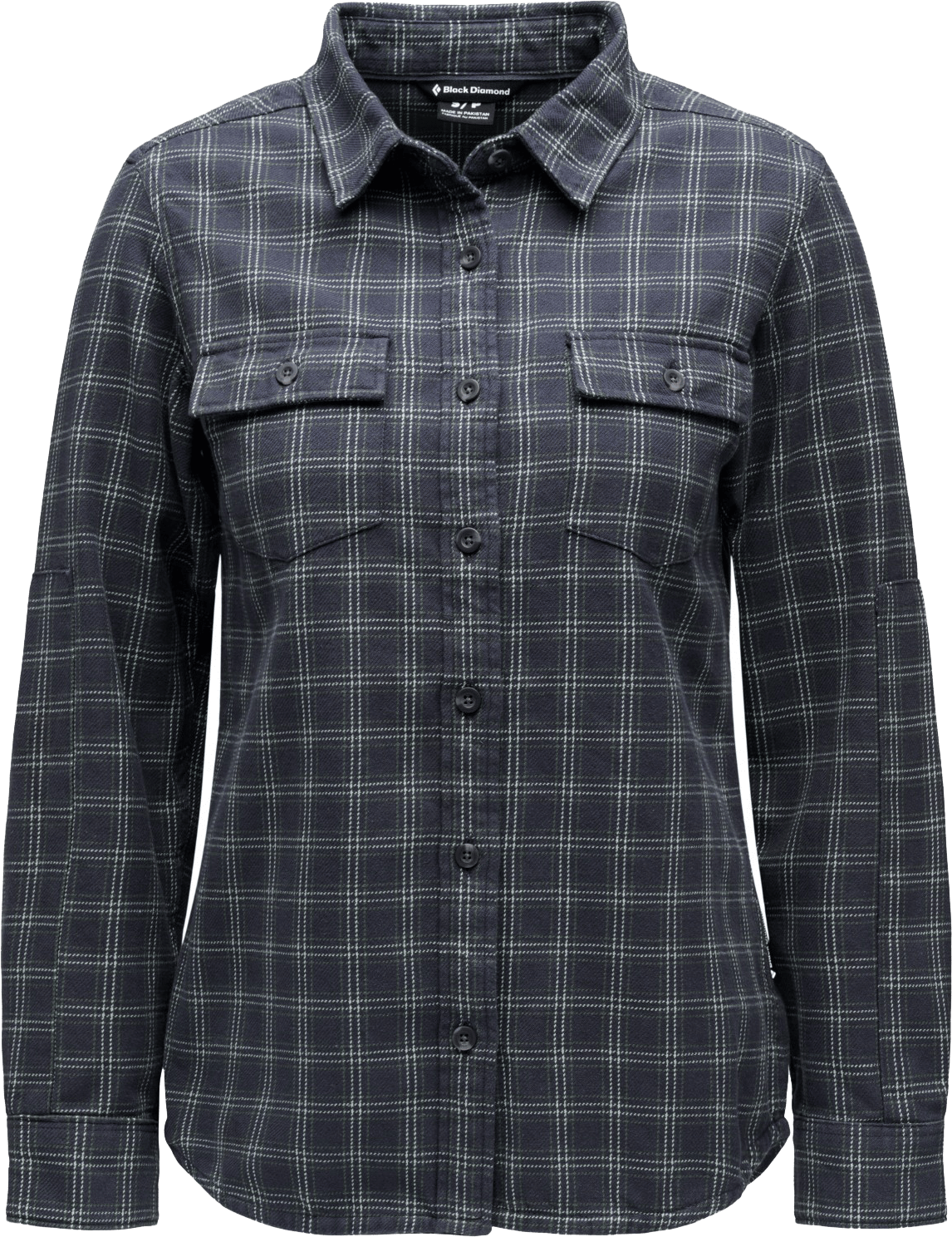 Black Diamond Men's Project Twill Long Sleeve Shirt Charcoal-citron