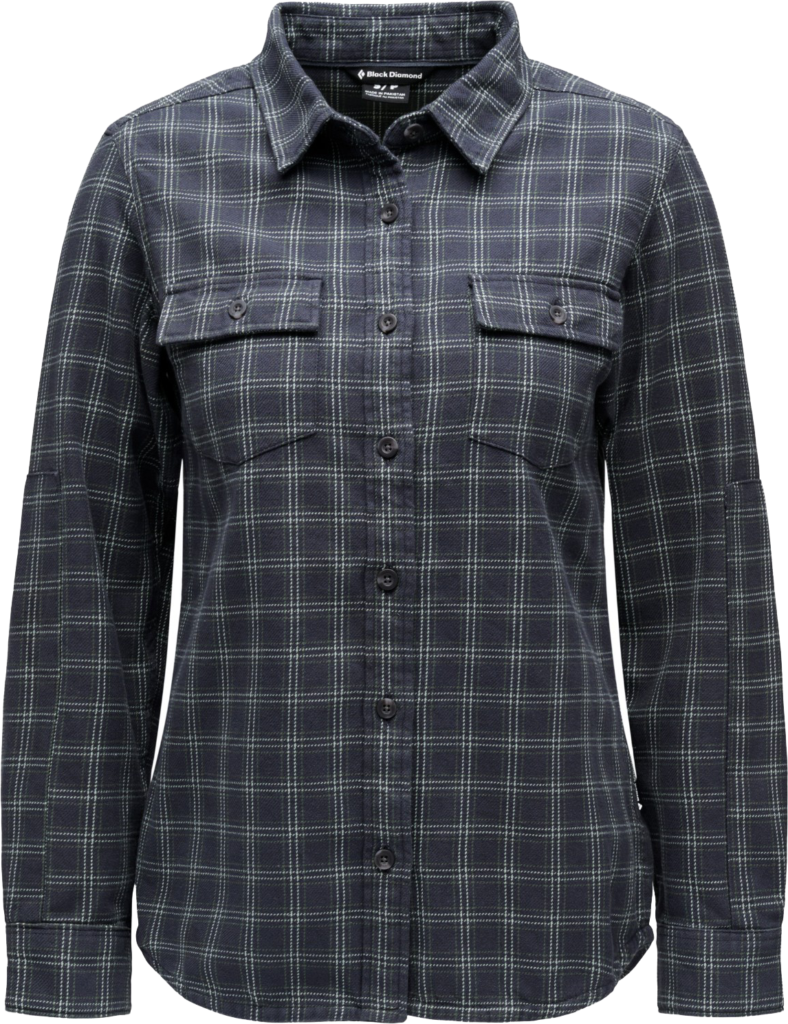 Black Diamond Men's Project Twill Long Sleeve Shirt Charcoal-citron