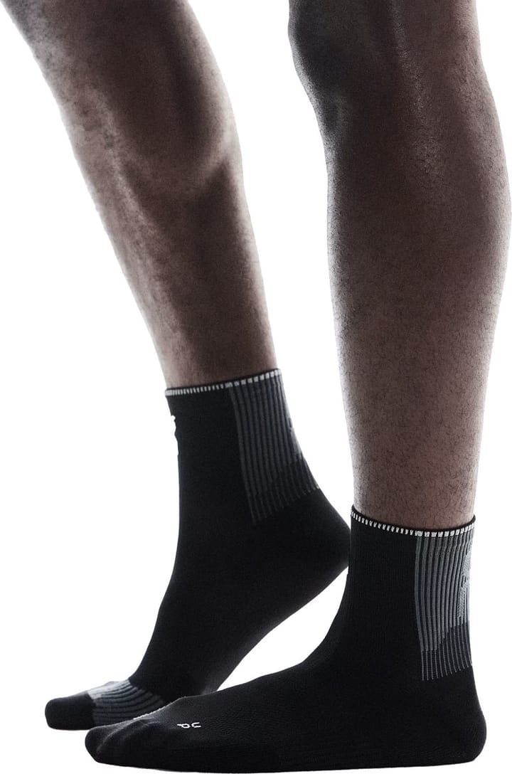 On Unisex Performance Run Sock Mid Black/Eclipse On