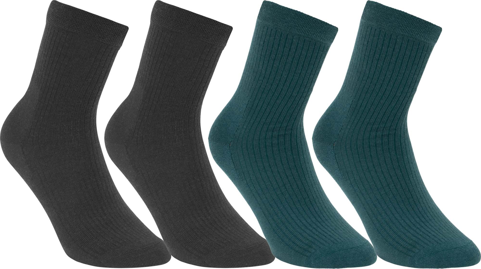 Urberg Unisex Merino Wool Ribb Sock 4-pack  One size