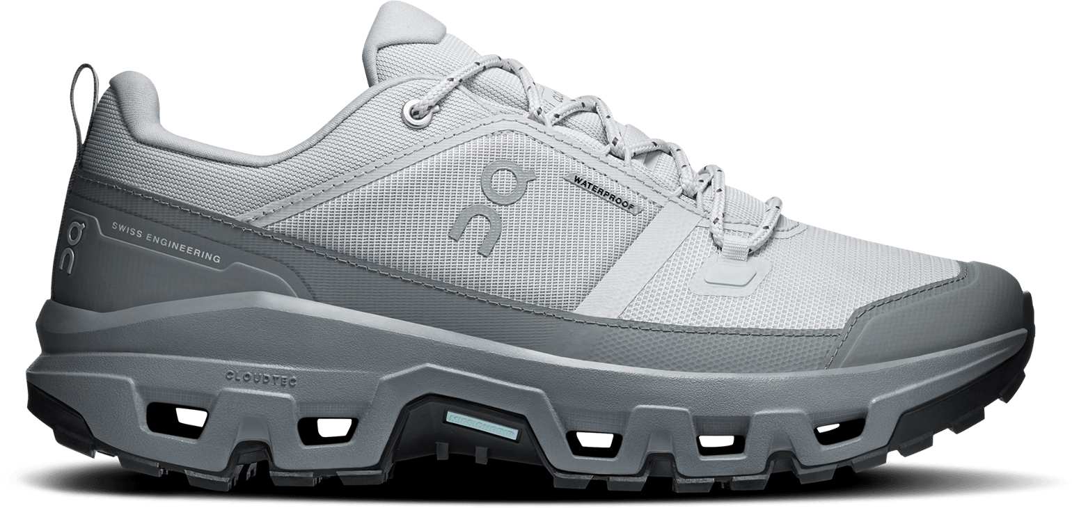 On Men's Cloudrock Low Waterproof Glacier-rock