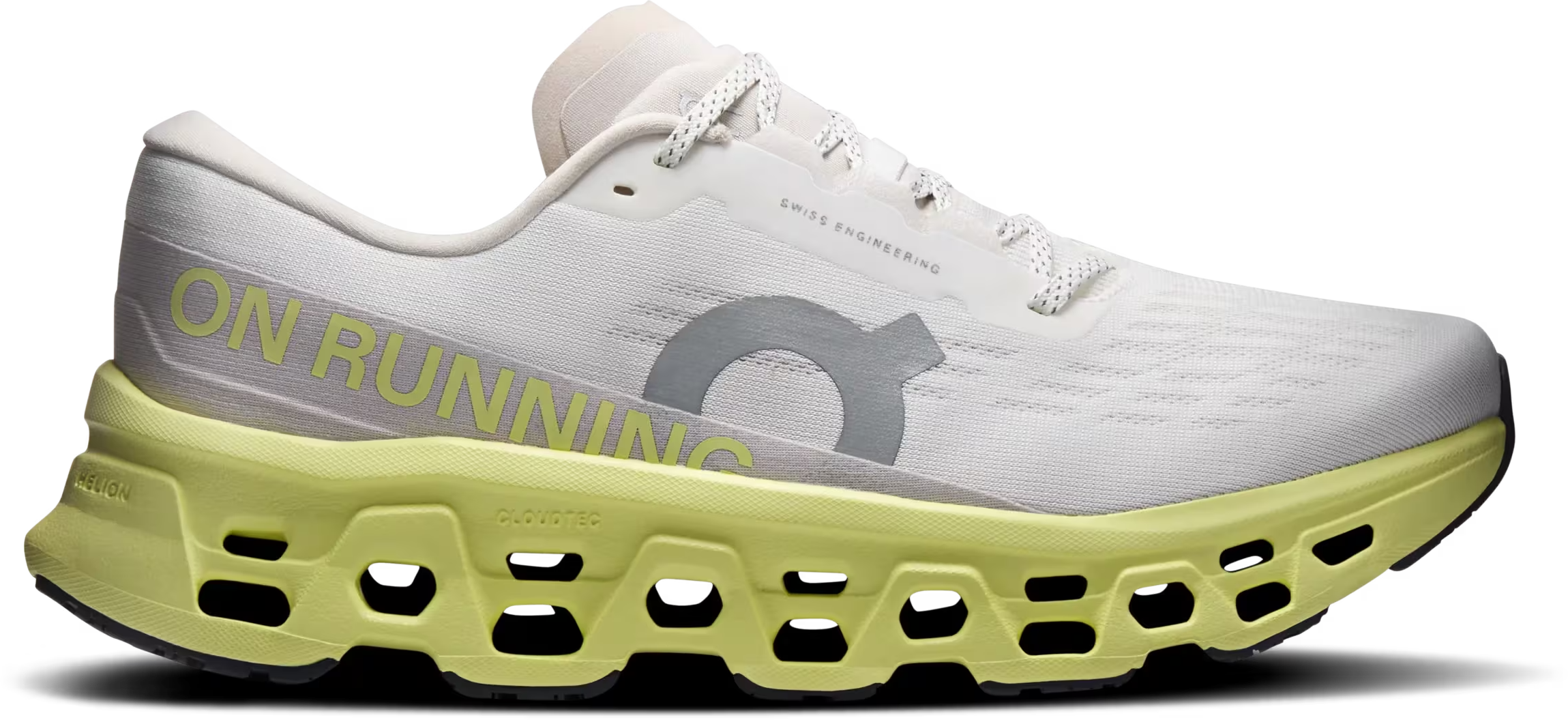 On Men's Cloudmonster 3 Ivory-limelight