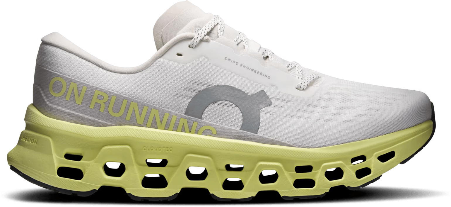 On Men's Cloudmonster 3 Ivory-limelight