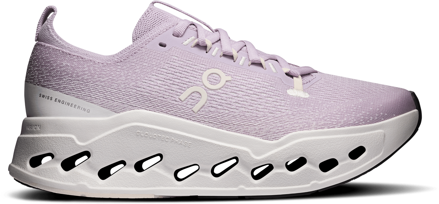 On Women's Cloudsurfer Max Foxglove-ivory