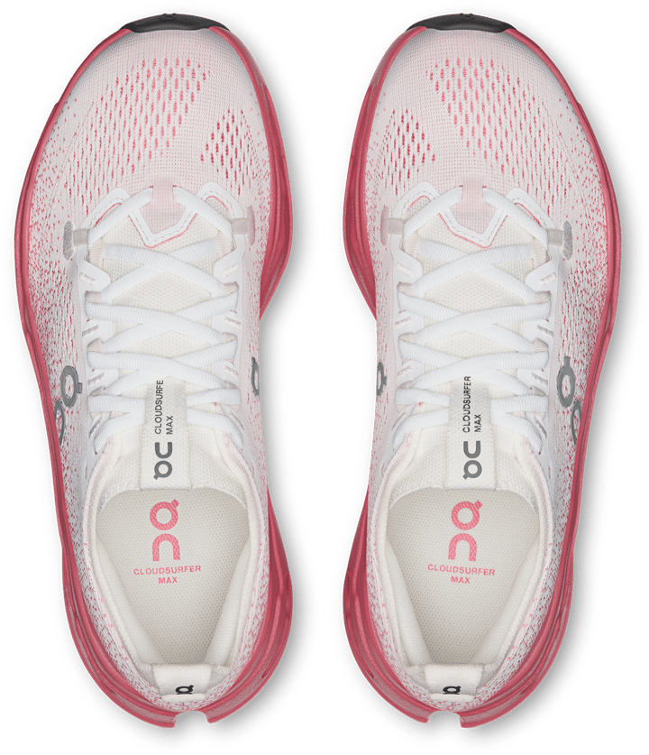 On Women's Cloudsurfer Max White-camellia On