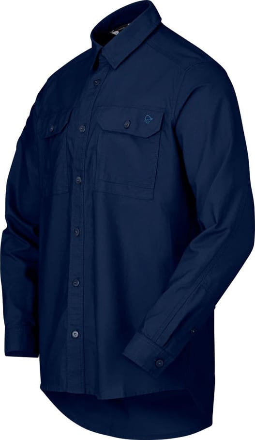 Norrøna Men's Femund Cotton Shirt Navy Blazer Norrøna