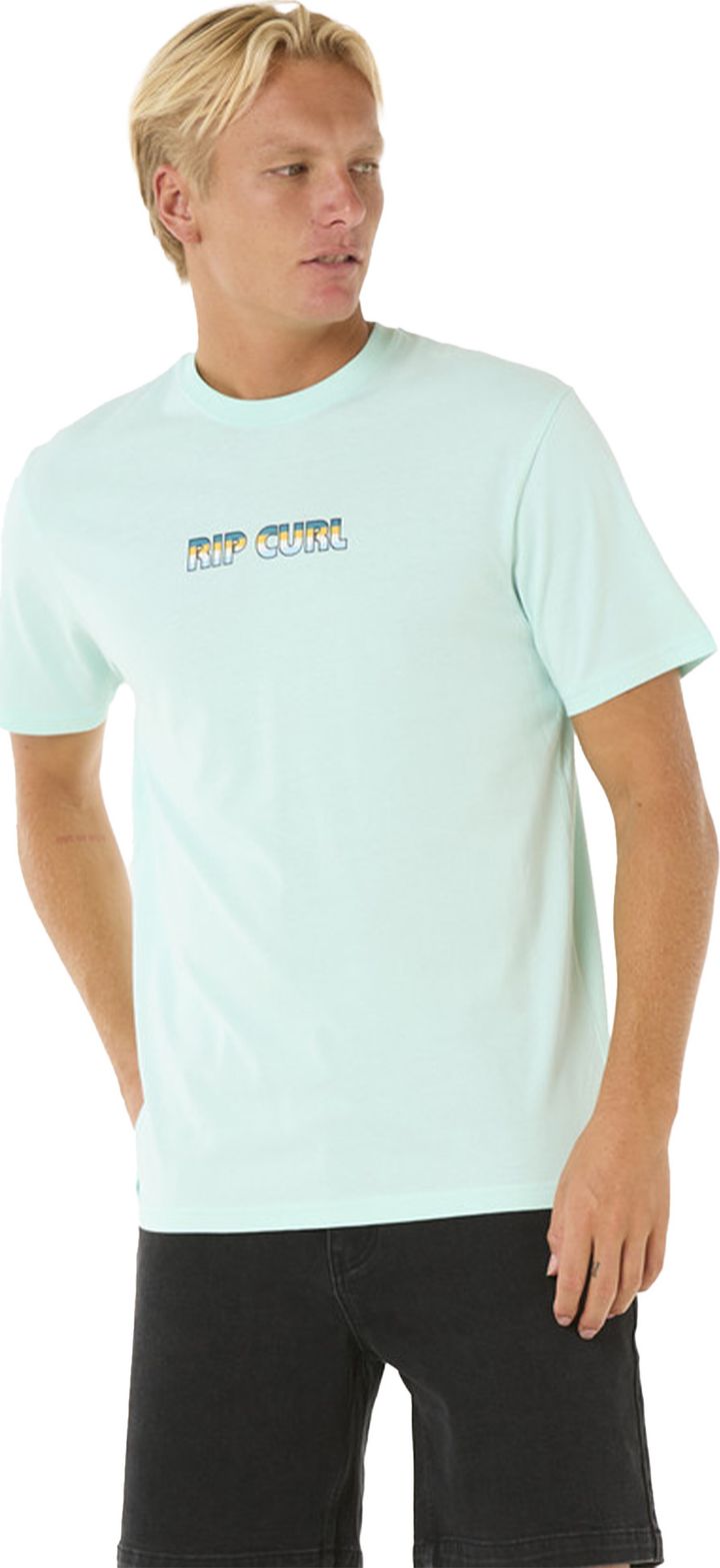 Rip Curl Men's Big Mumma Icon Tee Light Aqua Rip Curl