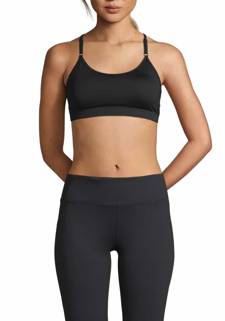Casall Women's Strappy Sports Bra Black Casall Casall Women's Strappy Sports Bra Black Casall