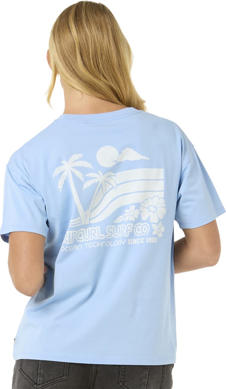 Rip Curl Women's Ocean Tech Relaxed Tee Mid Blue Rip Curl Rip Curl Women's Ocean Tech Relaxed Tee Mid Blue Rip Curl