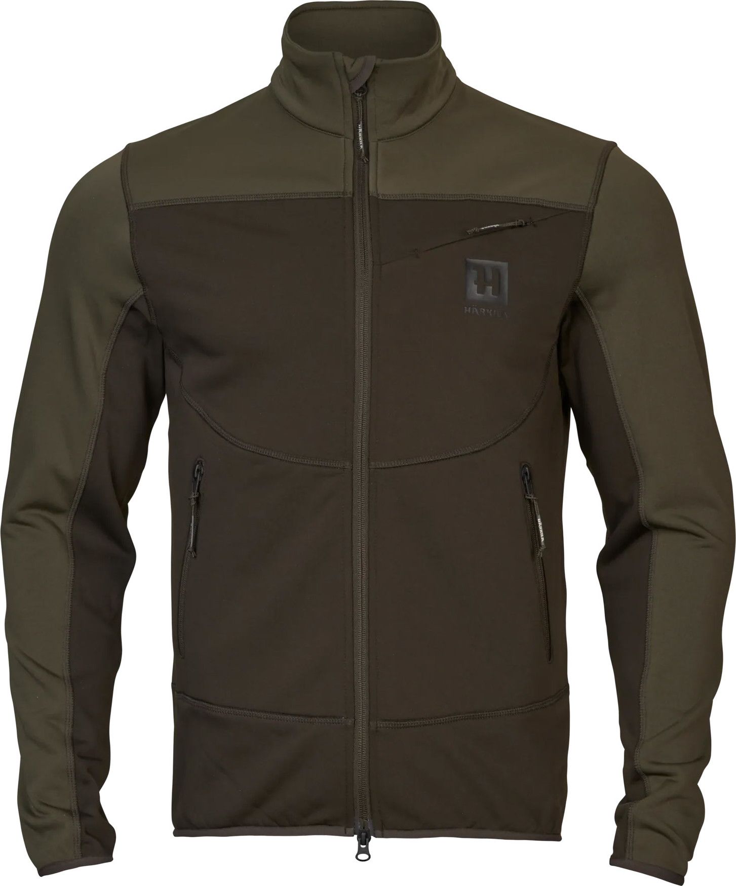 Härkila Men's Olaf Fleece Jacket Shadow Brown/forest Night
