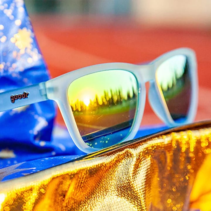 Goodr Sunglasses Sunbathing With Wizards Blue Goodr Sunglasses