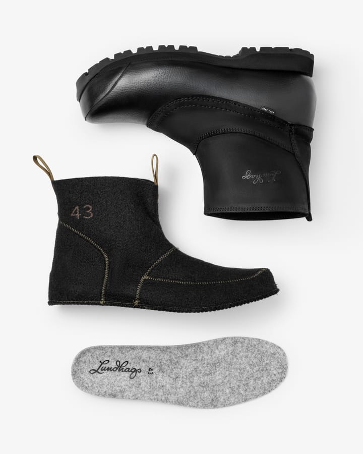 Lundhags Unisex Myrk Insulated Pull On Boot Black Lundhags
