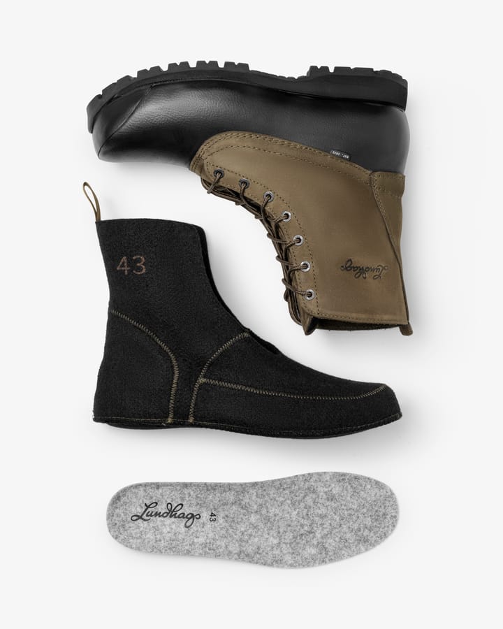 Lundhags Unisex Forest Insulated Boot Mid Dark Moss Lundhags