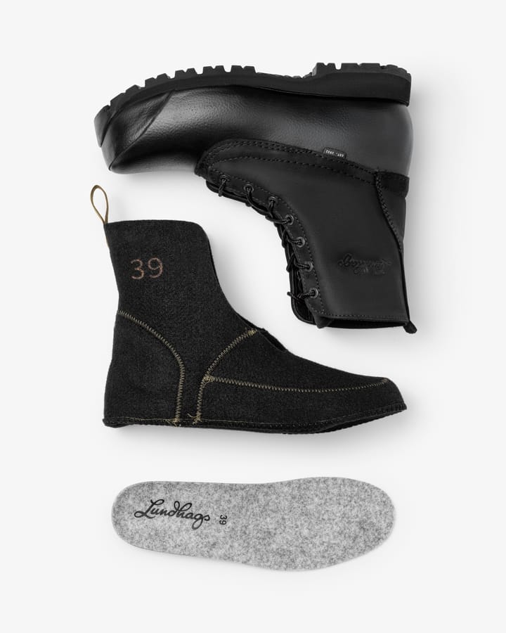 Lundhags Unisex Forest Insulated Boot Mid Black Lundhags