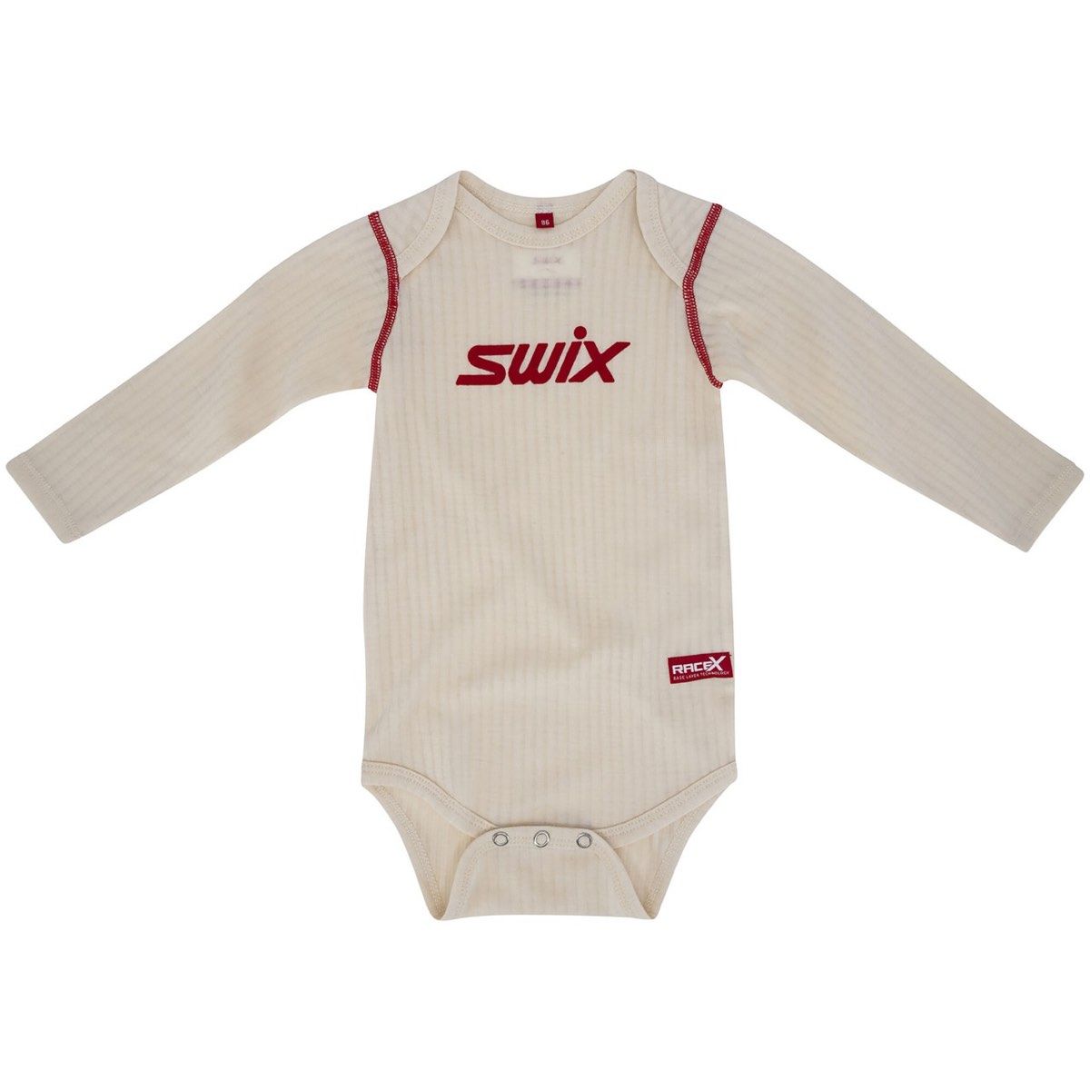 Swix Racex Merino Baby Body Snow White/Red