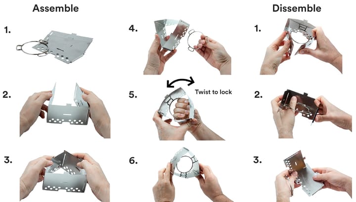 Trangia Triangle Stove Stainless Steel Trangia