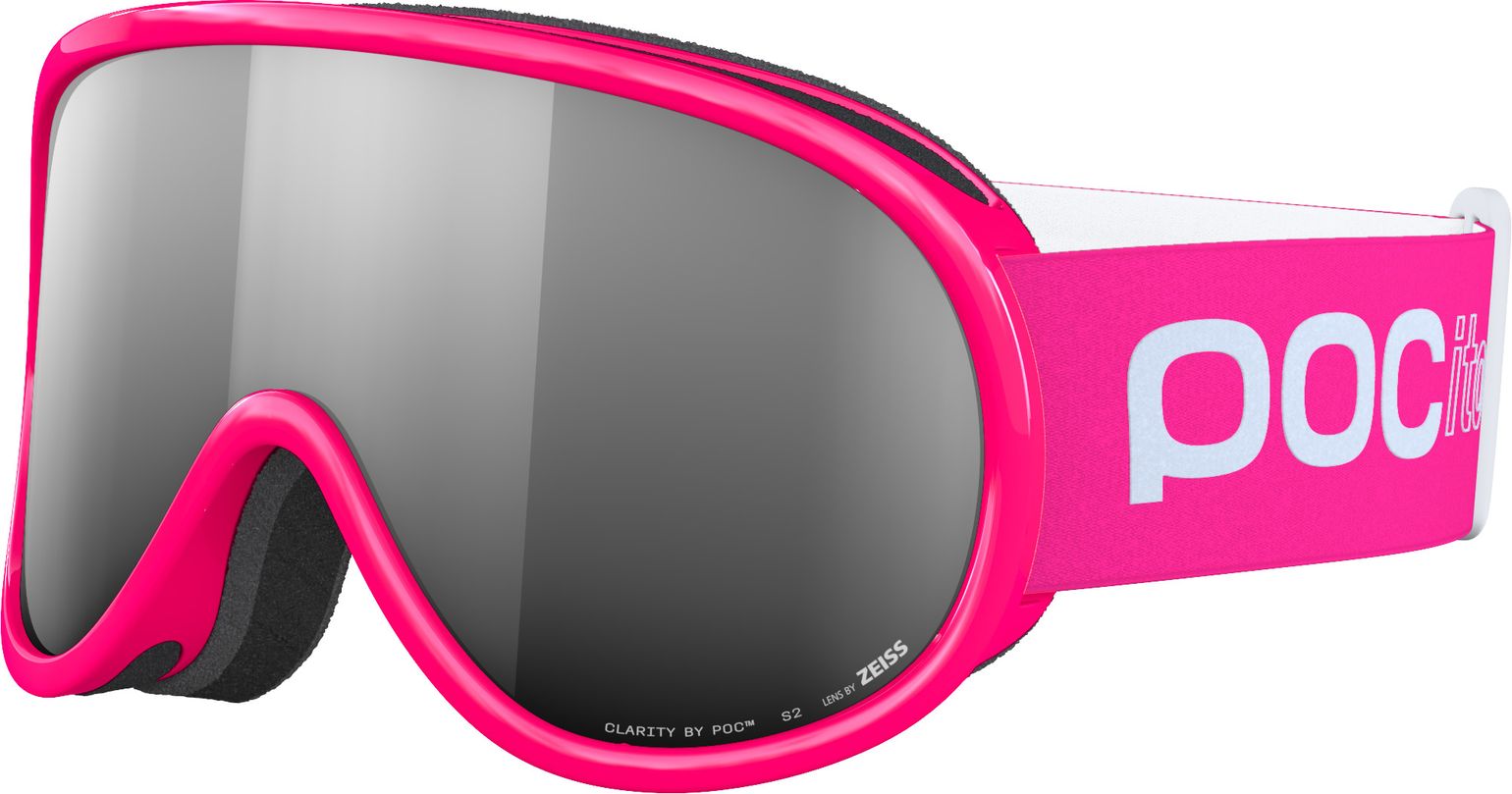 POC Kids' Pocito Retina Fluorescent Pink/Partly Sunny Silver