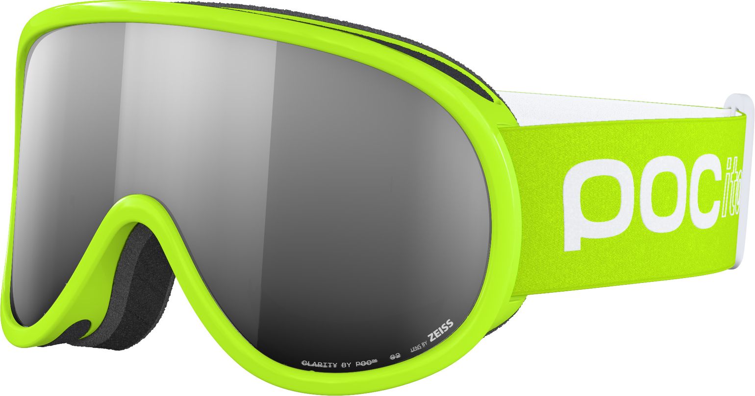 POC Kids' Pocito Retina Fluorescent Yellow/Green/Partly Sunny Silver