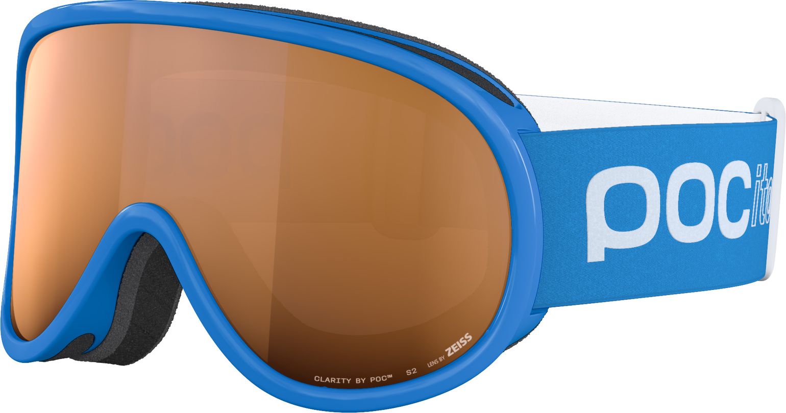 POC Kids' Pocito Retina Fluorescent Blue/Partly Sunny Light Orange