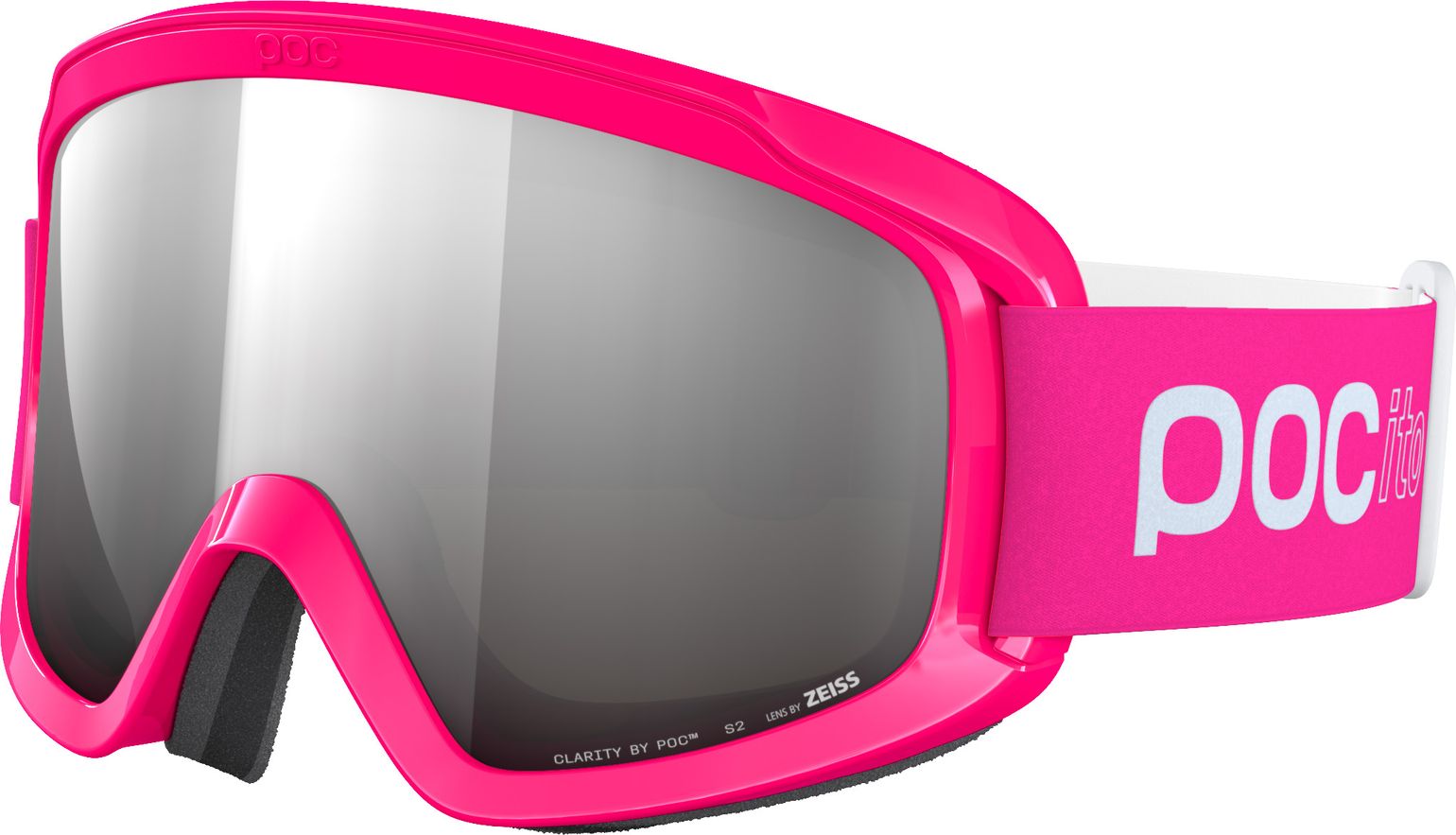 POC Pocito Opsin Fluorescent Pink/partly Sunny Silver