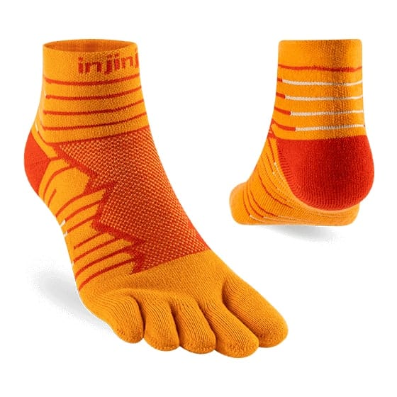 Injinji Ultra Run Mini-Crew Desert Orange Injinji