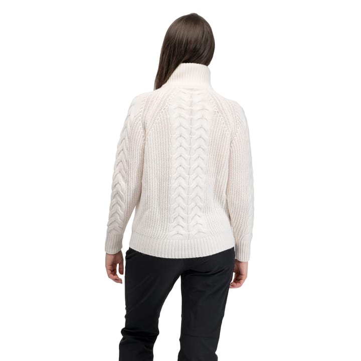 Bergans Women´s Milde Knitted Wool Half Zip  Creme Bergans