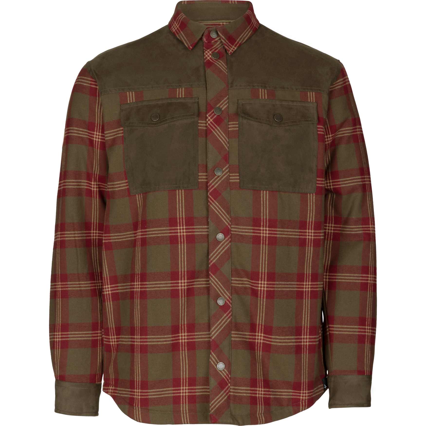 Seeland Men's Vancouver Shirt Red Check Långärmade skjortor M