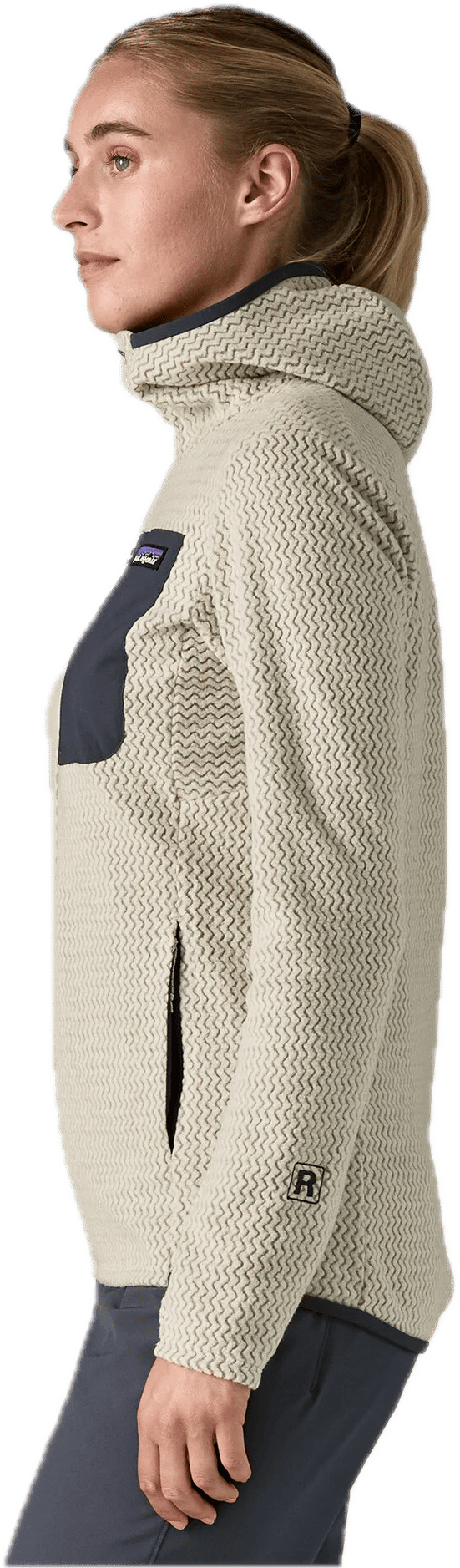 Patagonia Women's R1 Air Full-Zip Hoody Wool White Patagonia