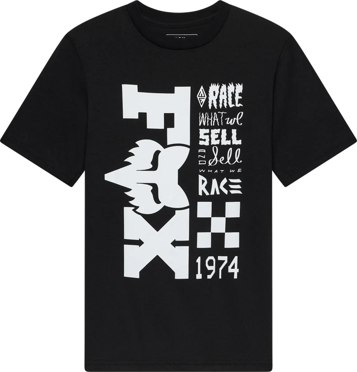Fox Youth Bend Short Sleeve Tee Ultra Black Fox