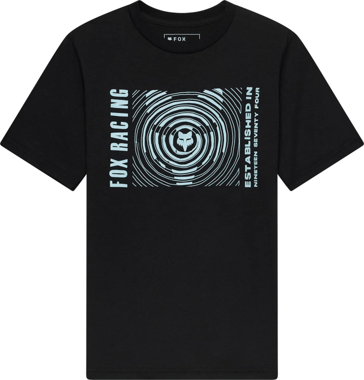 Fox Youth Warped Short Sleeve Tee Ultra Black Fox