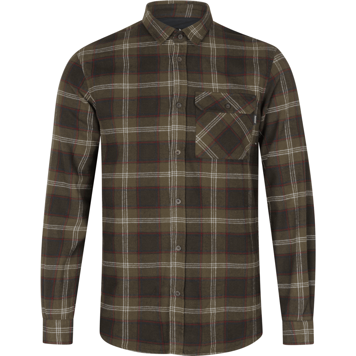 Seeland Men's Glen Flannel Shirt Pine Green Check