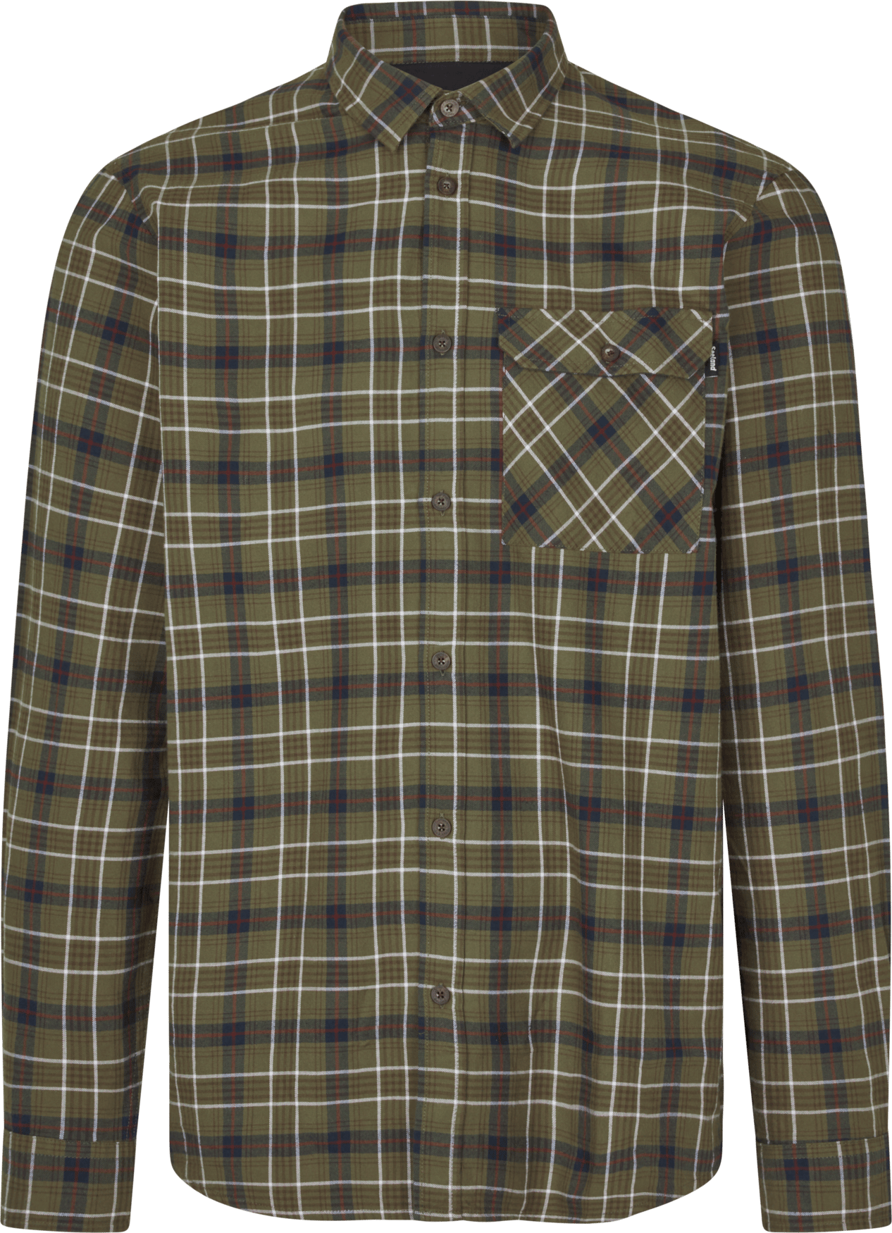 Seeland Men's Glen Flannel Shirt Grape Leaf/Dark Navy Check