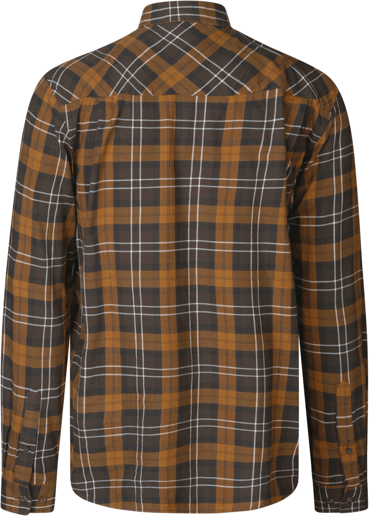 Seeland Men's Glen Flannel Shirt Dark Brown/Camel Check Seeland