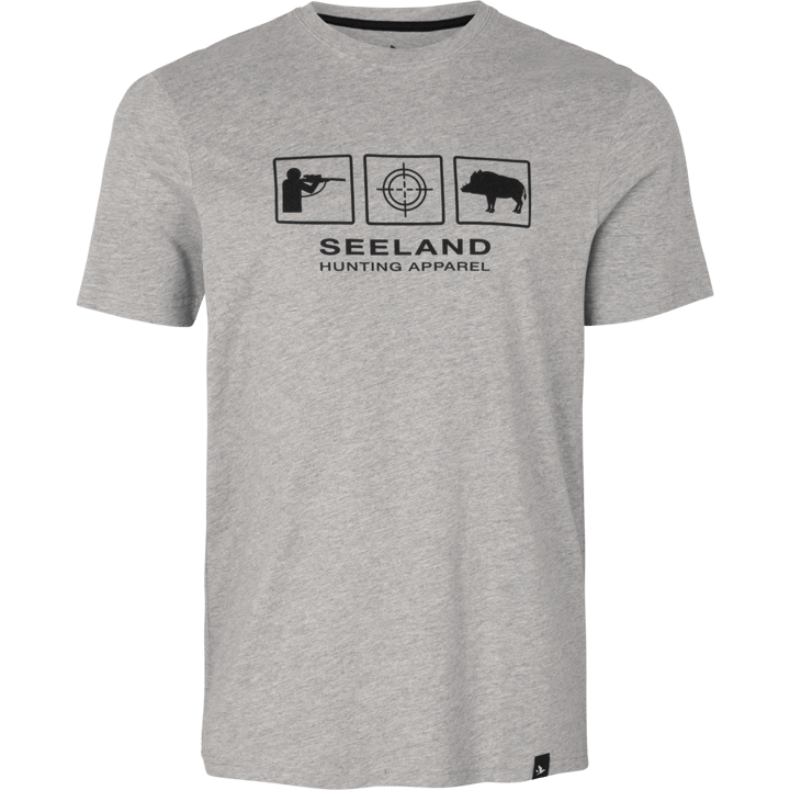Seeland Men's Lanner T-Shirt Melange Dark Grey Melange Seeland