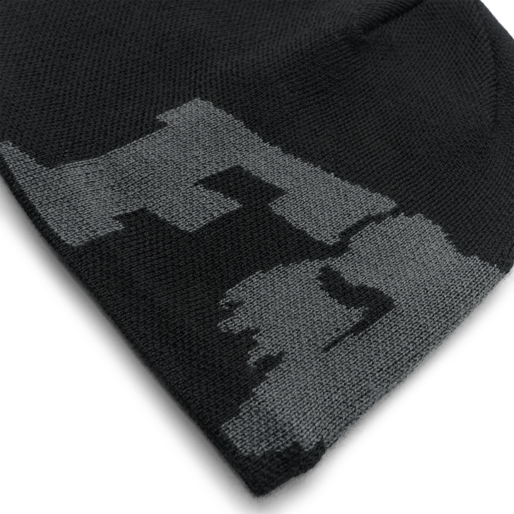 Fox F Head X Jacquard Beanie Black Fox