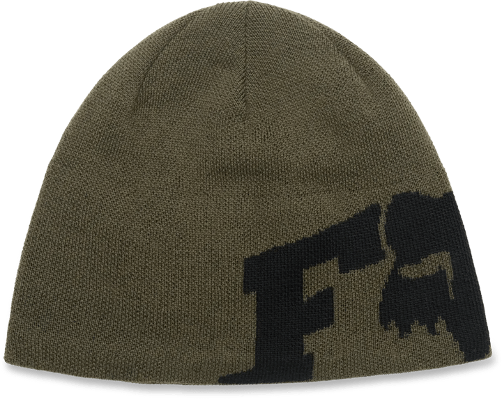 Fox F Head X Jacquard Beanie Olive Green Fox