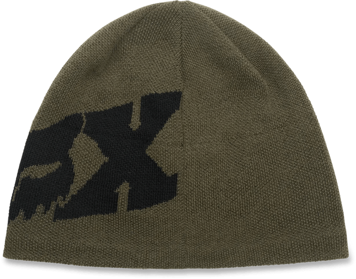 Fox F Head X Jacquard Beanie Olive Green Fox