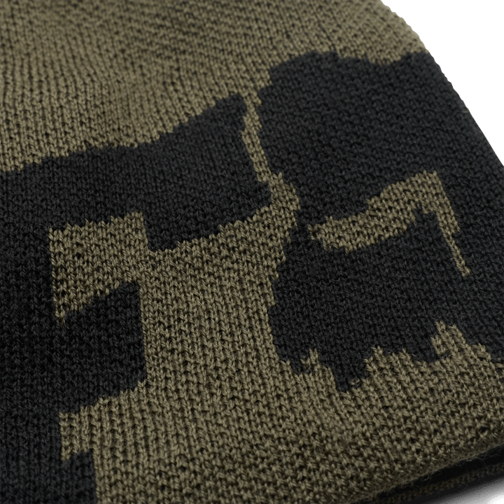 Fox F Head X Jacquard Beanie Olive Green Fox