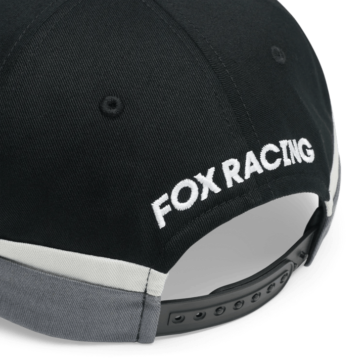 Fox F Head X Snapback Hat Black Fox