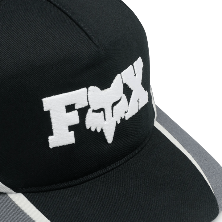 Fox F Head X Snapback Hat Black Fox