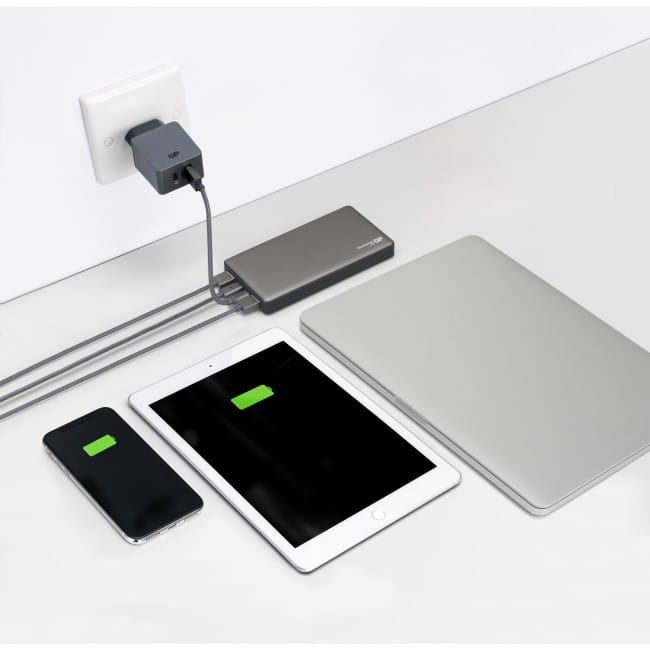 GP Batterier GP Powerbank Voyage 2.0 15000 mAh Graphite Grey GP Batterier GP Batterier GP Powerbank Voyage 2.0 15000 mAh Graphite Grey GP Batterier