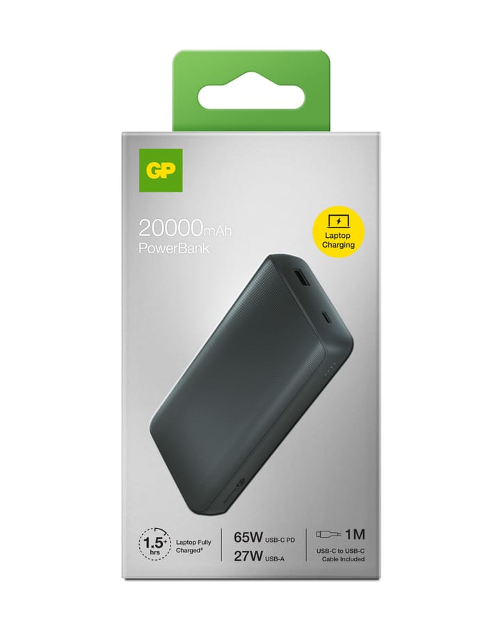 GP Batterier GP Powerbank T20B Grey GP Batterier GP Batterier GP Powerbank T20B Grey GP Batterier