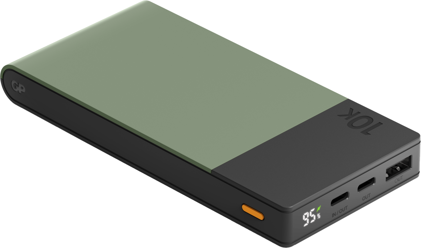 GP Batterier Powerbank M2+ 10000 mAh Green Batterier 10000 mAh