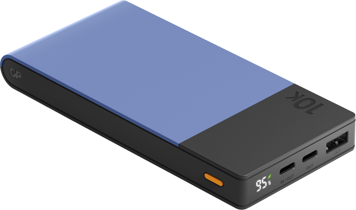 GP Batterier Powerbank M2+ 10000 mAh Blue Batterier 10000 mAh