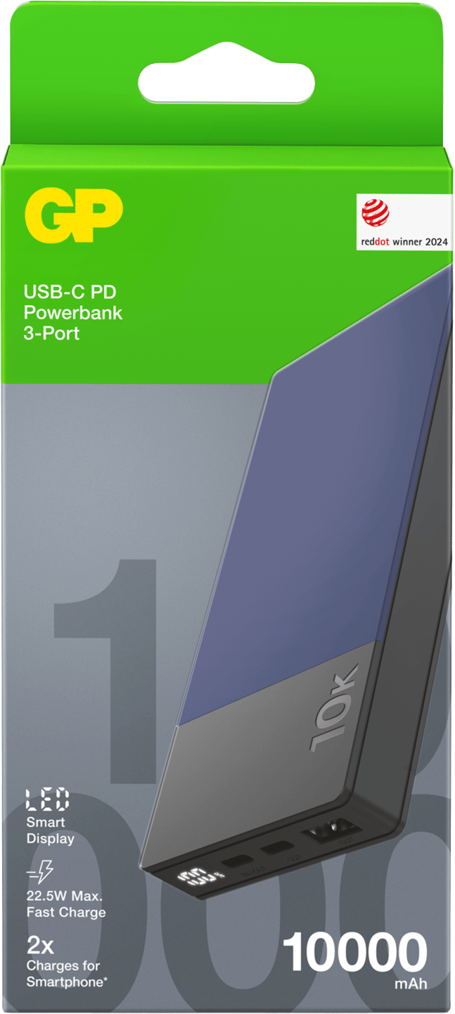 GP Batterier Powerbank M2+ 10000 mAh Blue GP Batterier