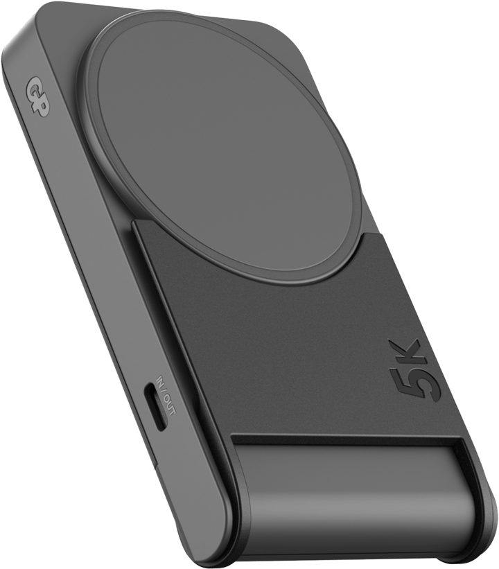 GP Batterier Magnetic Safe 2-In-1 Wireless Powerbank 5000 mAh Grey GP Batterier