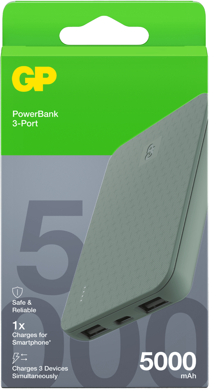 GP Batterier Powerbank Plus 5000 mAh Grey GP Batterier