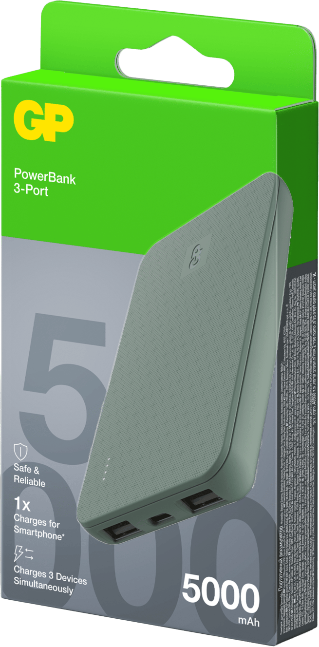 GP Batterier Powerbank Plus 5000 mAh Grey GP Batterier