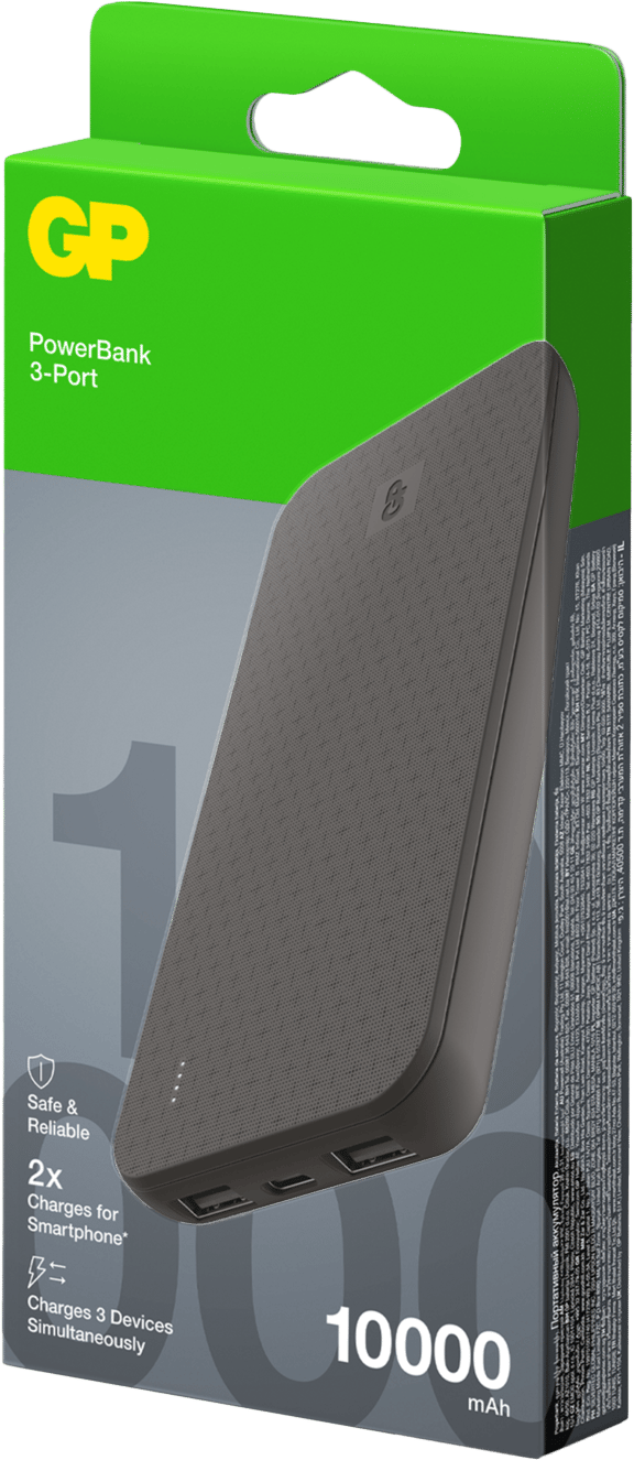 GP Batterier Powerbank Plus 10000 mAh Black GP Batterier
